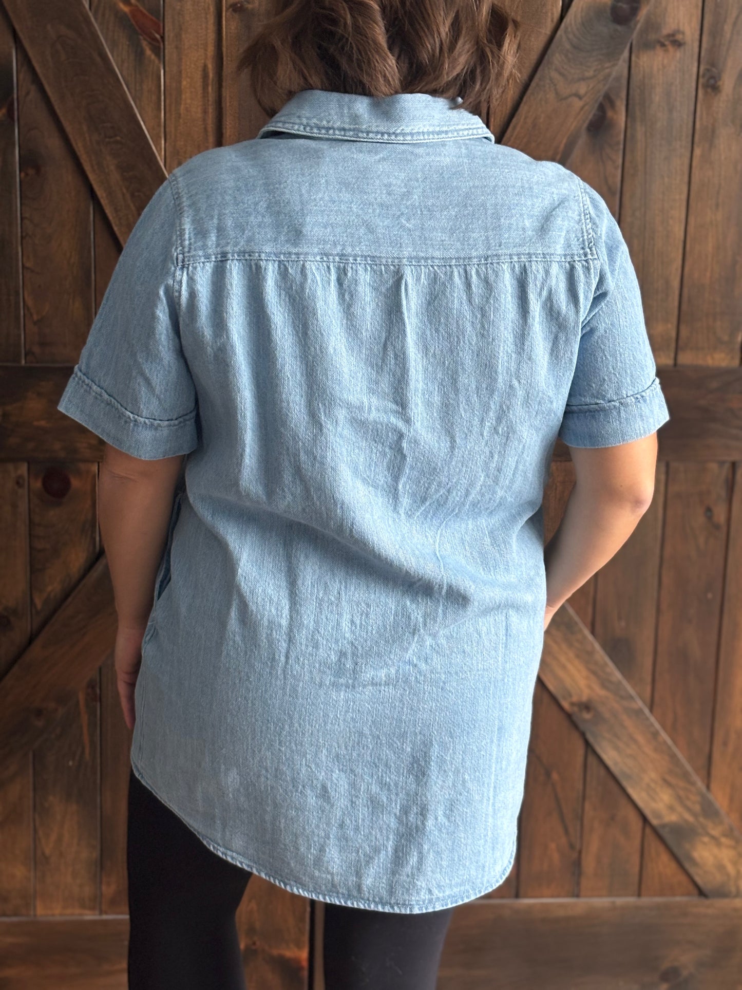 Blue Skies Denim Shirt Dress