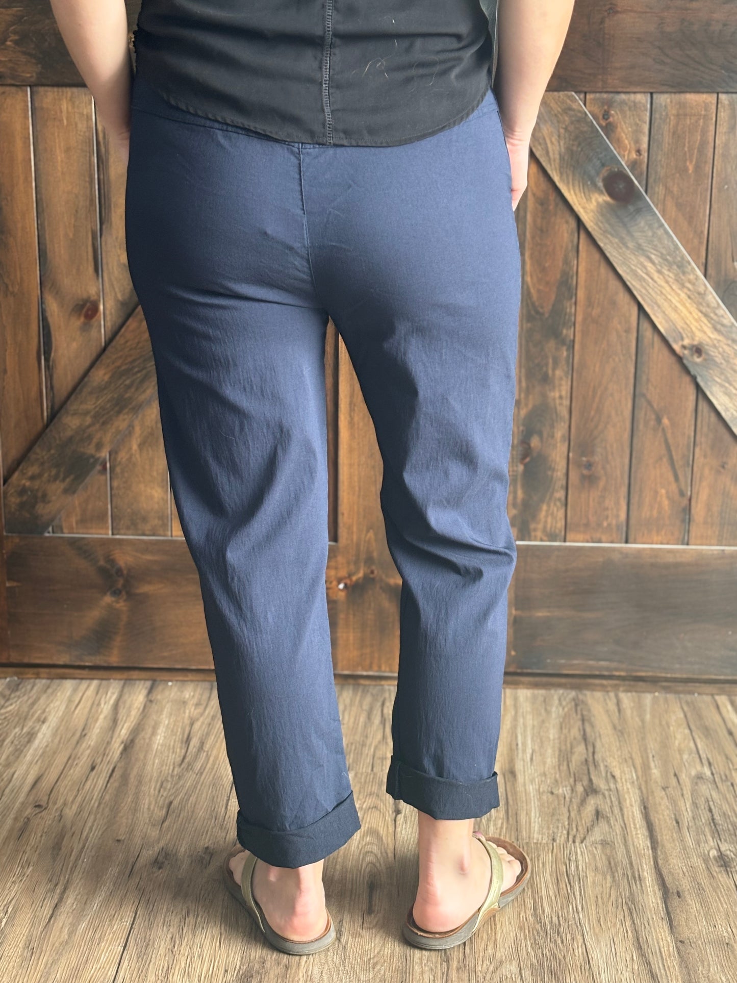 Navy Relaxed Fit Drawstring Pants