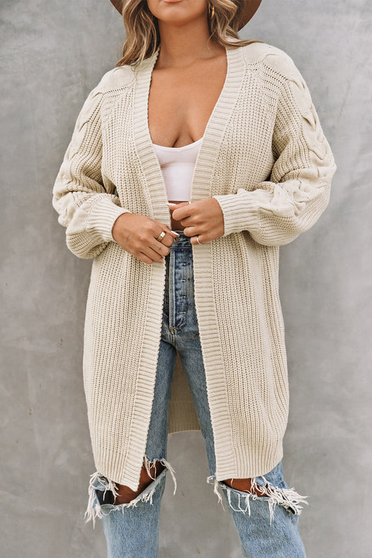 Cable Knit Cardigan (+)