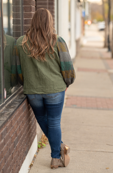 Corduroy Color Block Jacket