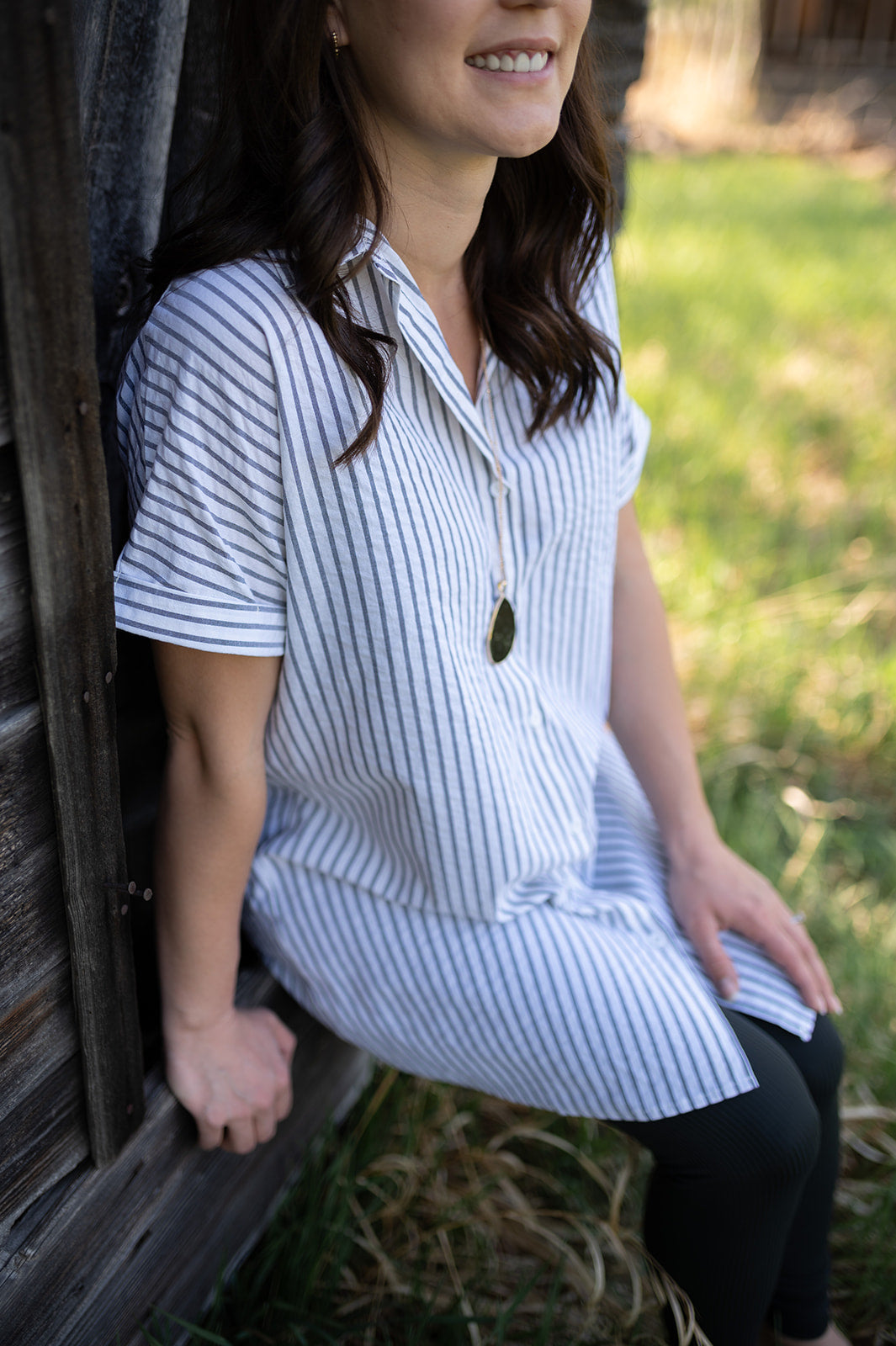 Short Sleeve Shirt Dress