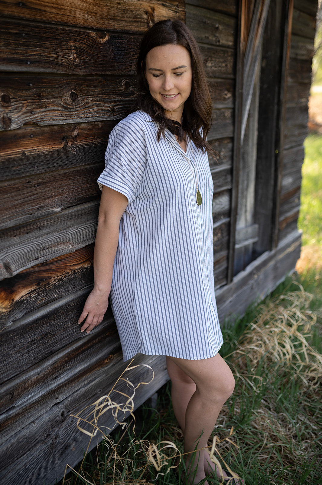 Short Sleeve Shirt Dress