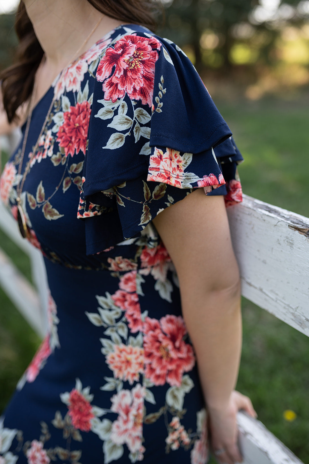 The Off The Shoulder Indigo Dress