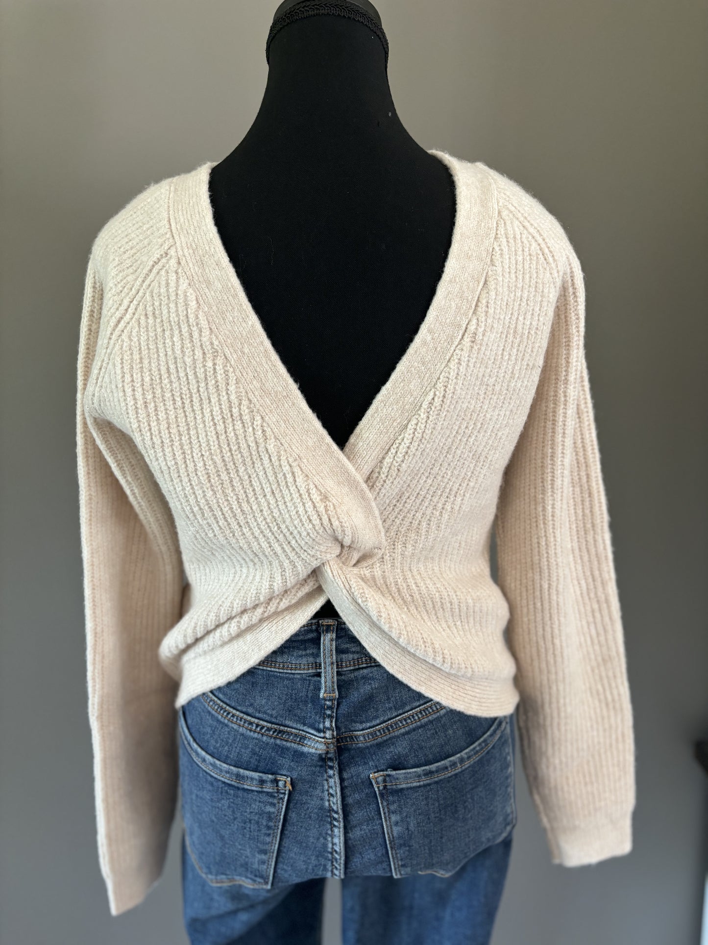 CECE Reversible Twist Sweater