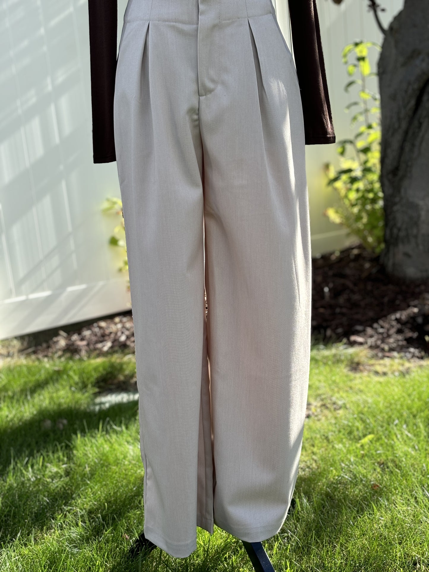 Take Action Pleated Wide Leg Trouser