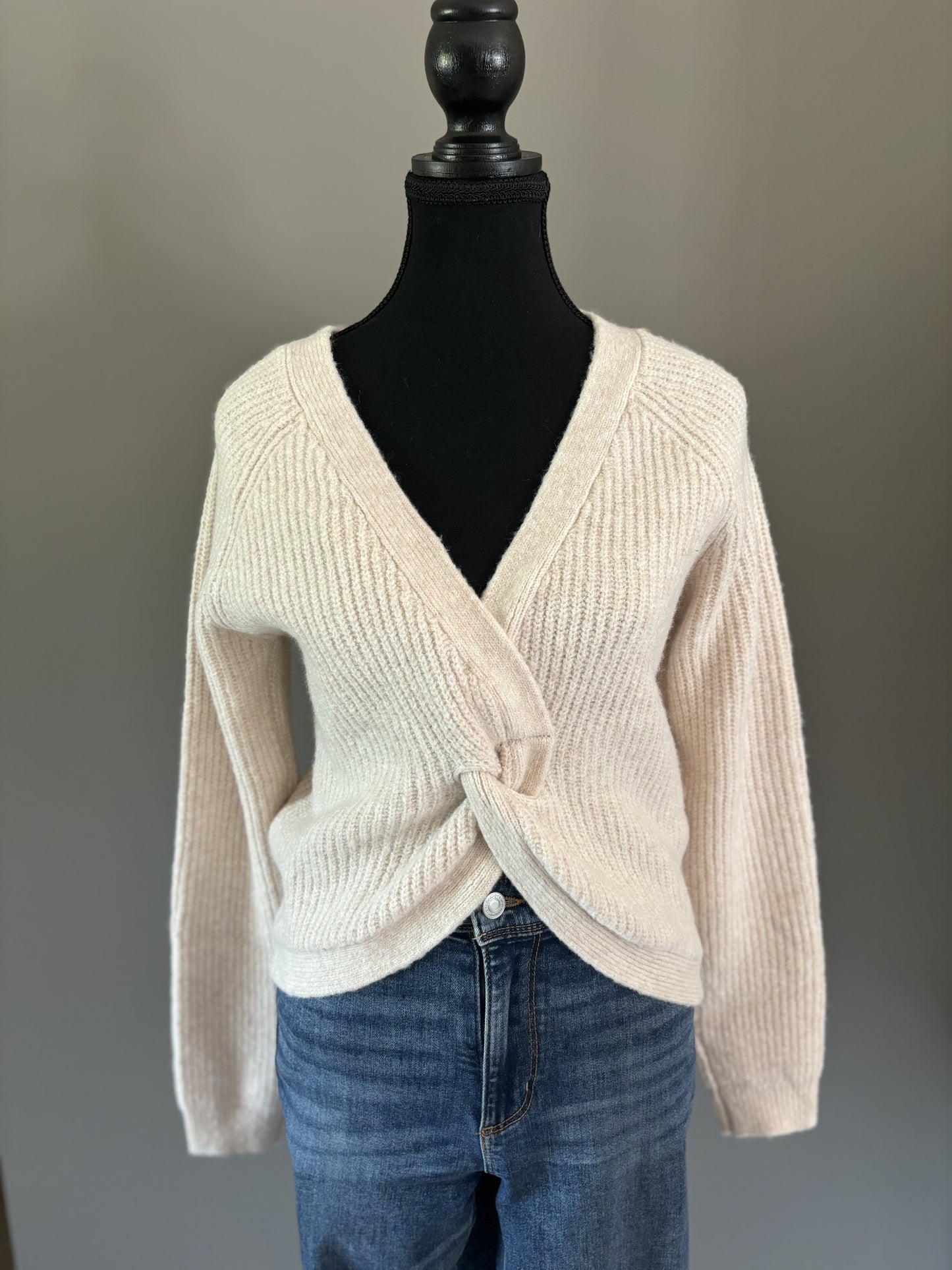 CECE Reversible Twist Sweater