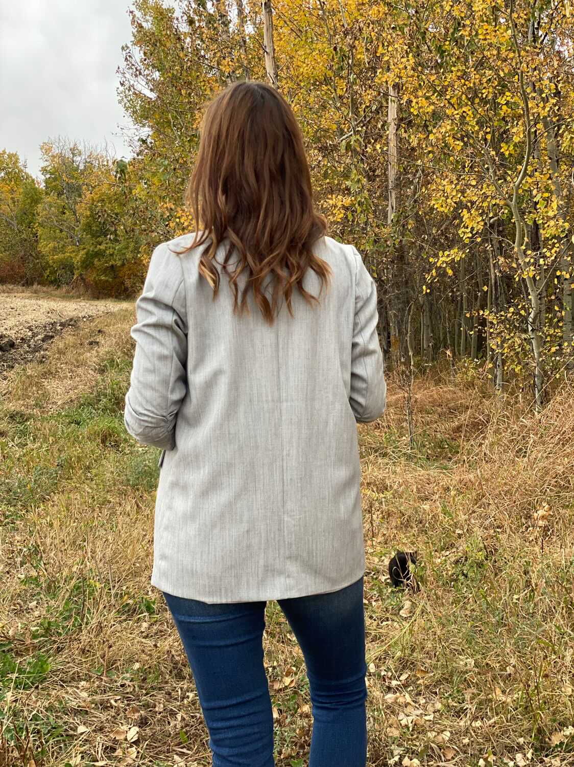 Cinched Sleeve Blazer