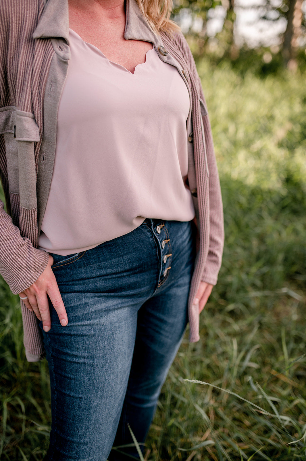 Scalloped Neck Cami