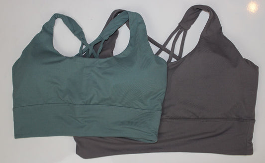 Criss Cross padded Sports Bra/ Bralette