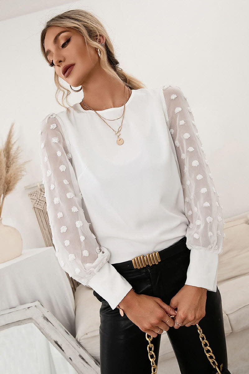 Bubble Sleeve Blouse